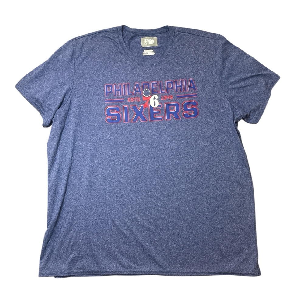💜 Philadelphia‎ 76ers NBA Performance T-Shirt Men’s 2XL Blue